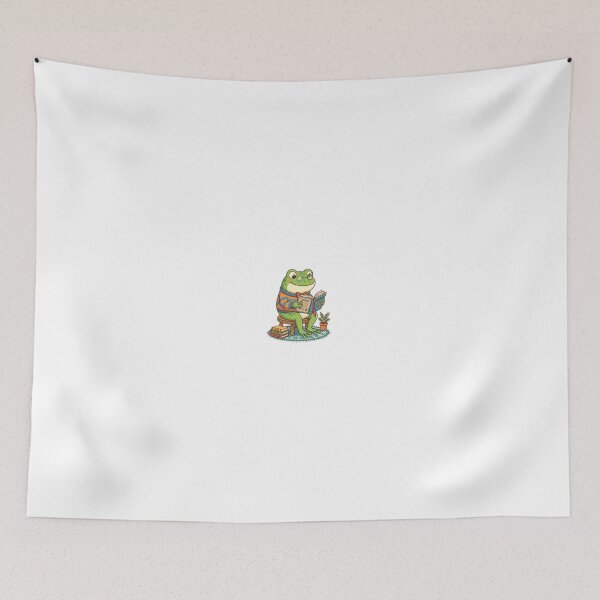 Item preview, Frog Reading Book - Cute Frog Art designed and sold by VisionGraphic.
