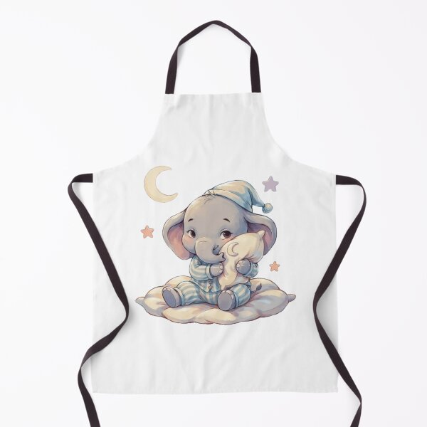 Item preview, An Adorable Baby Elephant - Pastel Blue Bedtime designed and sold by DigitfanStudio.