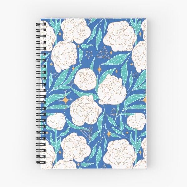 Item preview, Magic Peonies - Blue designed and sold by prynadd / Alena's Magic Patterns.