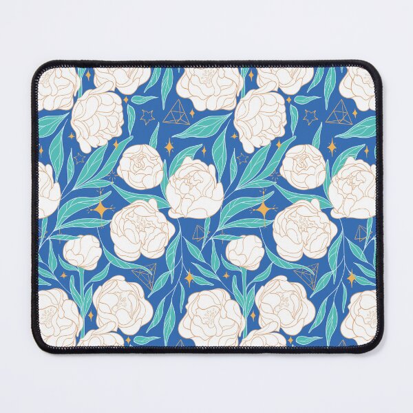 Item preview, Magic Peonies - Blue designed and sold by prynadd / Alena's Magic Patterns.