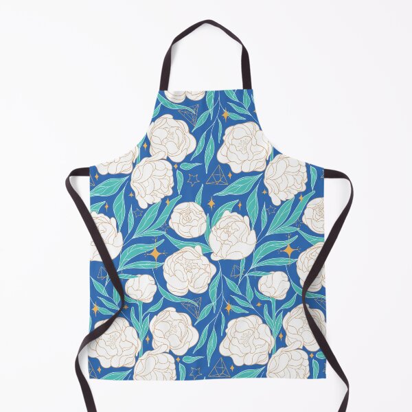 Item preview, Magic Peonies - Blue designed and sold by prynadd / Alena's Magic Patterns.