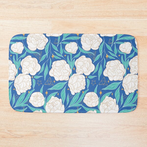Item preview, Magic Peonies - Blue designed and sold by prynadd / Alena's Magic Patterns.