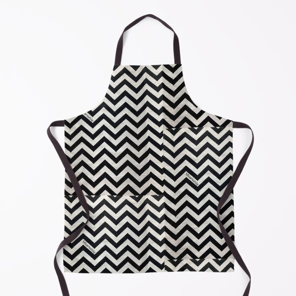 Item preview, Meanwhile Cryptic Quote Black White Chevron Art designed and sold by FineArtShirts.