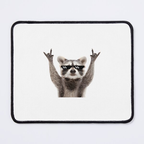 Item preview, Lunettes amusantes avec le signe du Raccoon Rock designed and sold by PeaceTypo.