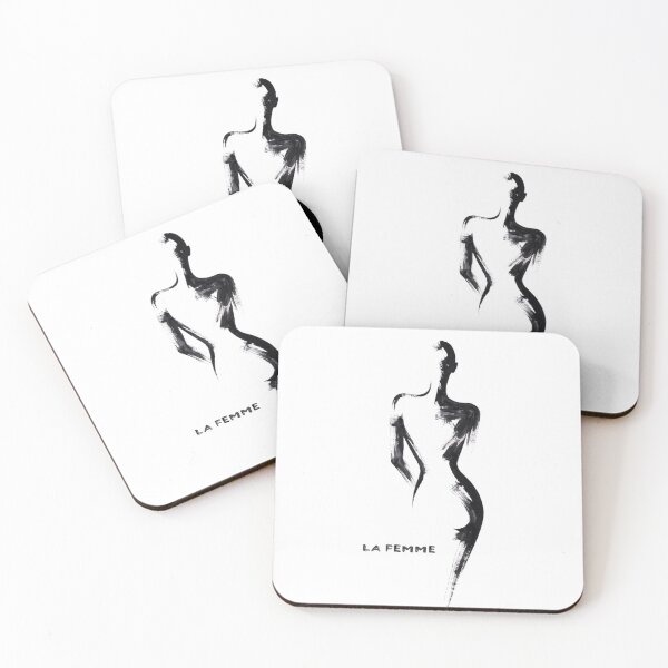 Item preview, Simple painting gouache La Femme 01 poster designed and sold by Anbe_design.