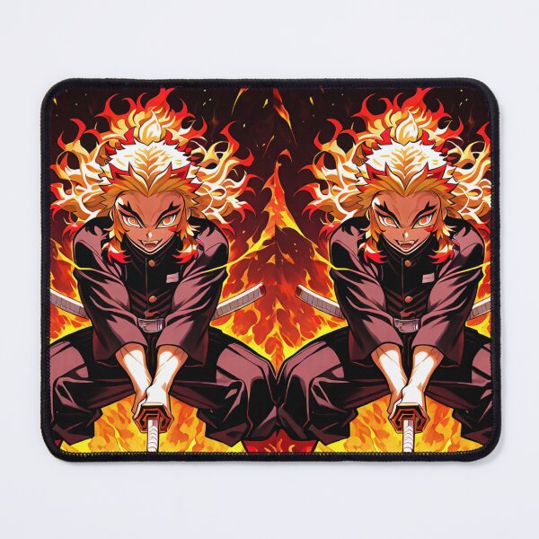 Item preview, Art - Iconic Demon Slayer Character, Fiery Hero with an Intense Gaze designed and sold by Zone--Gaming.