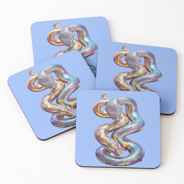 Item preview, Holographic Rainbow Snake - Iridescent Gold Snake designed and sold by RAYBIL.