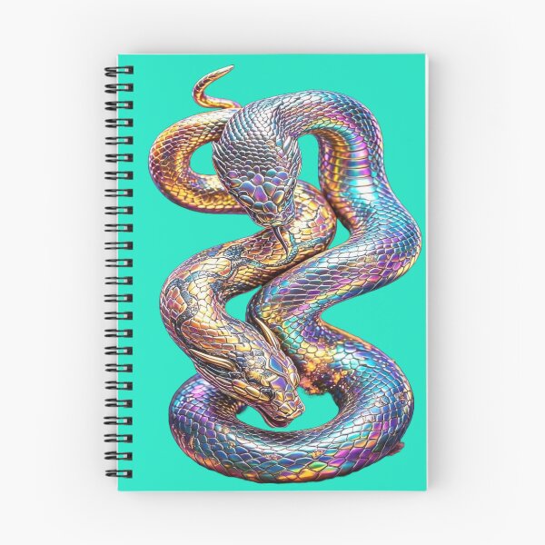 Item preview, Holographic Rainbow Snake - Iridescent Gold Snake designed and sold by RAYBIL.
