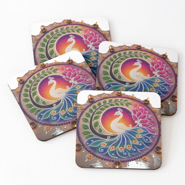Item preview, Graceful Peacock Colorful Art designed and sold by Artisan Finds Online.