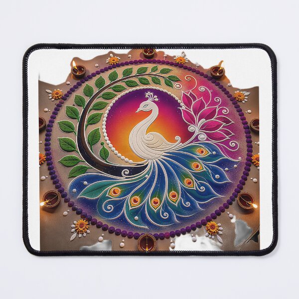 Artikelvorschau, Graceful Peacock Colorful Art entworfen und verkauft von Artisan Finds Online.
