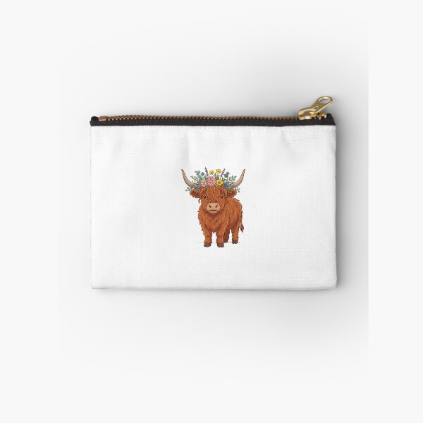 Item preview, Highland Cow With Flower Crown Art.png designed and sold by VisionGraphic.