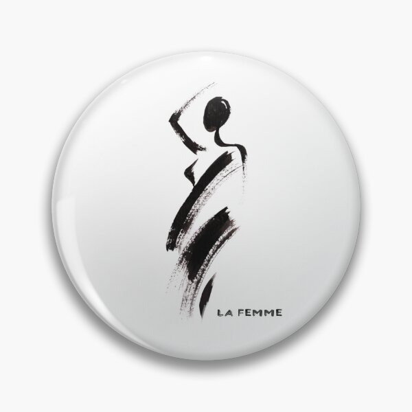 Item preview, Simple painting gouache La Femme 02 designed and sold by AngelinaBezm.