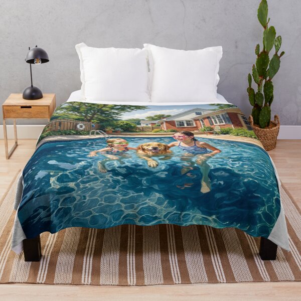 Item preview, Summer Pool Fun Children And Dog designed and sold by Home Decor Art.