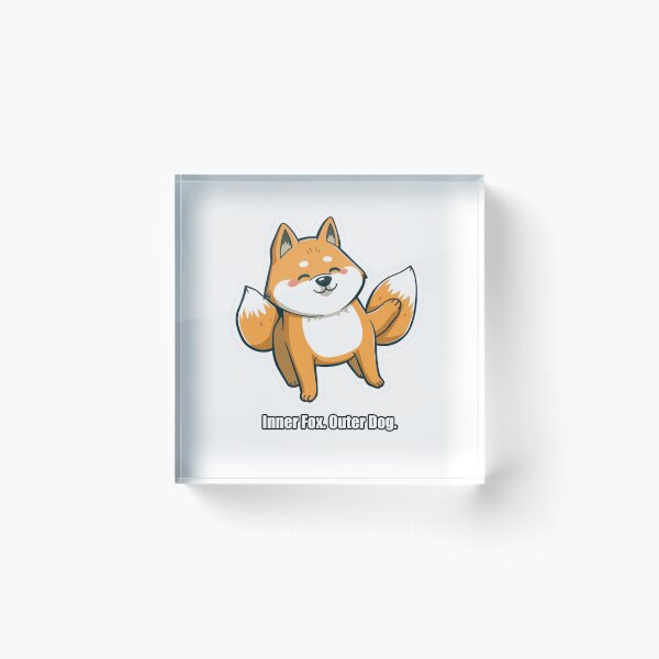 Artikelvorschau, Shiba Inu – Innerer Fuchs, äußerer Hund – Lustiges Shiba-Geschenk entworfen und verkauft von pawdrops.
