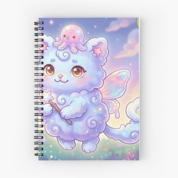 Item preview, Magical Pastel Cloud Kitten with Star Wand designed and sold by xsctasy.