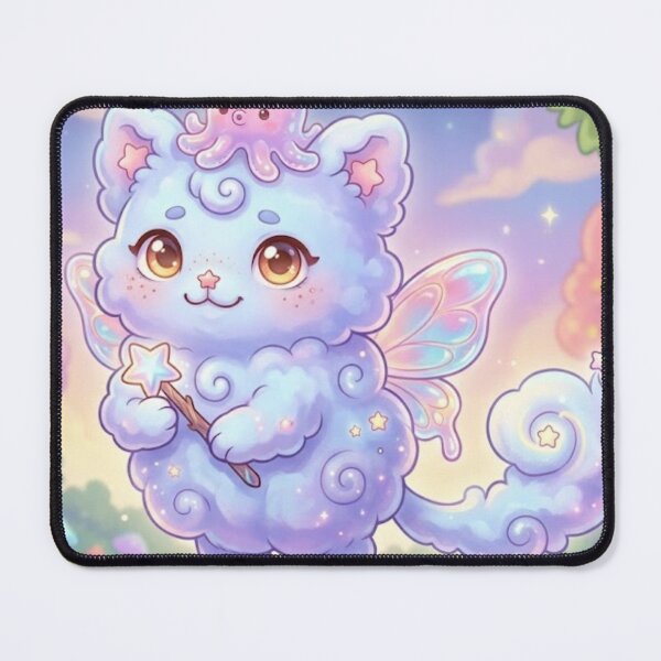 Item preview, Magical Pastel Cloud Kitten with Star Wand designed and sold by xsctasy.