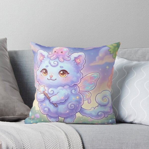 Item preview, Magical Pastel Cloud Kitten with Star Wand designed and sold by xsctasy.