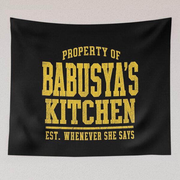 Item preview, Property of Babusya Kitchen Distressed Typography designed and sold by ML-Media.
