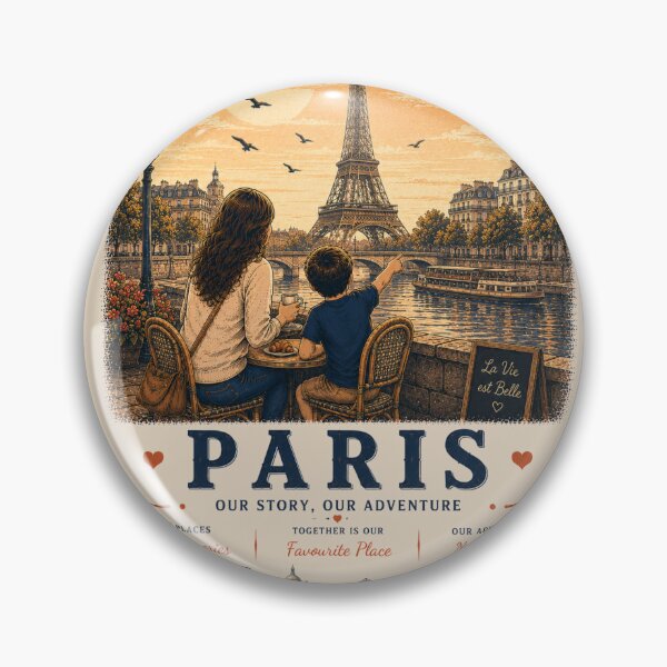 Item preview, Paris Mother Son Duo Our Story Our Adventure designed and sold by BagFactoryUK.