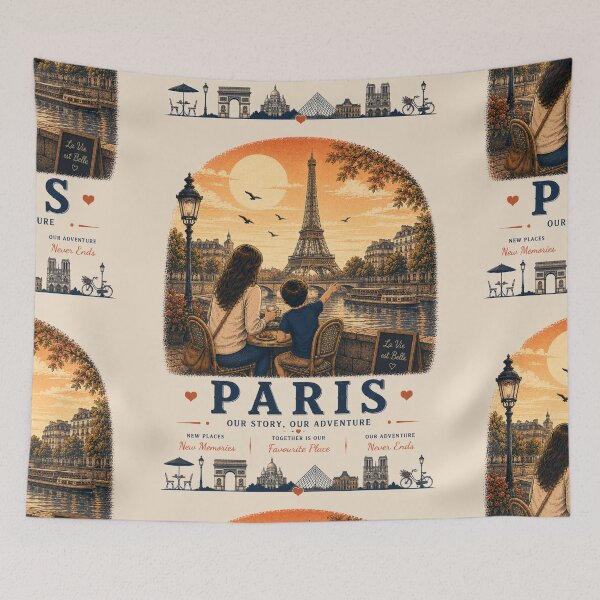Item preview, Paris Mother Son Duo Our Story Our Adventure designed and sold by BagFactoryUK.