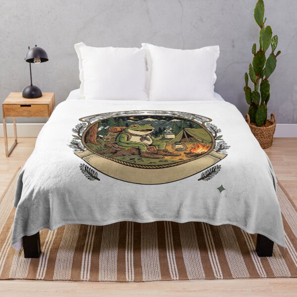 Item preview, Wilderness Hiking Frog Camping Classic T-Shirt designed and sold by The Design Trendz.