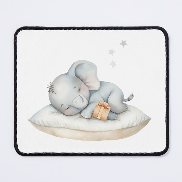 Item preview, Cute Baby Elephant: Dreamy Art, Pastel Color, Kawaii Sticker designed and sold by DigitfanStudio.