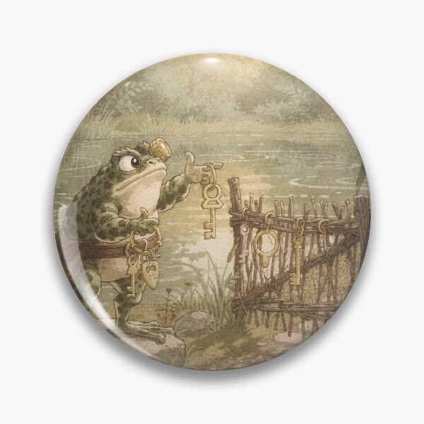 Item preview, Toad Locksmith Guarding the Pond Gate designed and sold by PictorialWhimsy.