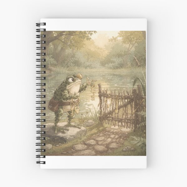 Item preview, Toad Locksmith Guarding the Pond Gate designed and sold by PictorialWhimsy.