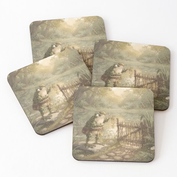 Item preview, Toad Locksmith Guarding the Pond Gate designed and sold by PictorialWhimsy.