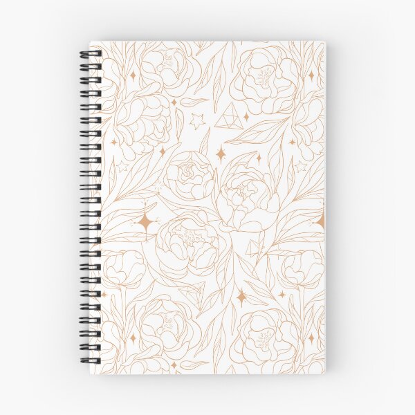 Item preview, Magic Peonies - Gold on White designed and sold by prynadd / Alena's Magic Patterns.