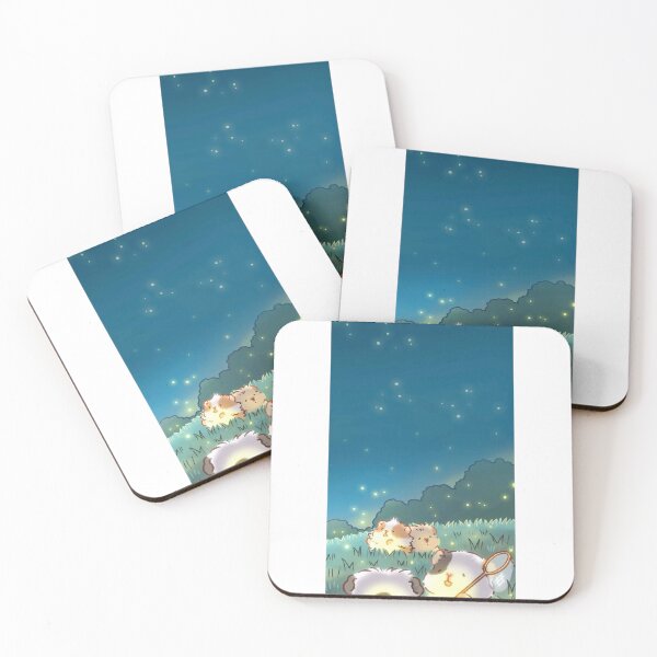 Item preview, Guinea Pigs Catching Fireflies Under Stars designed and sold by rainyclouddiary.