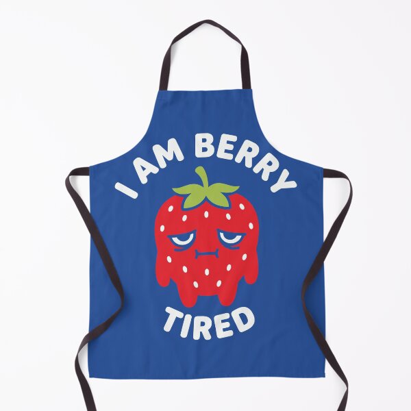 Item preview, I Am Berry Tired Funny Exhausted Strawberry Pun designed and sold by FaizArtShop.