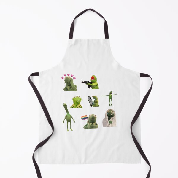 Item preview, Ensemble d'autocollants mèmes Kermit designed and sold by PeaceTypo.