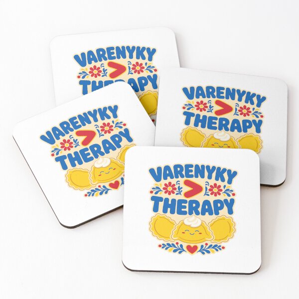 Item preview, Varenyky Therapy Ukrainian Dumpling Folk Art designed and sold by ML-Media.