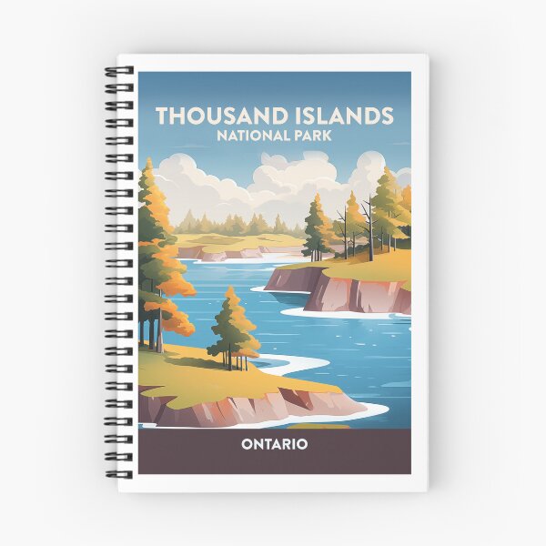 Item preview, Thousand Islands National Park Travel Art designed and sold by MarkedArtPrints.