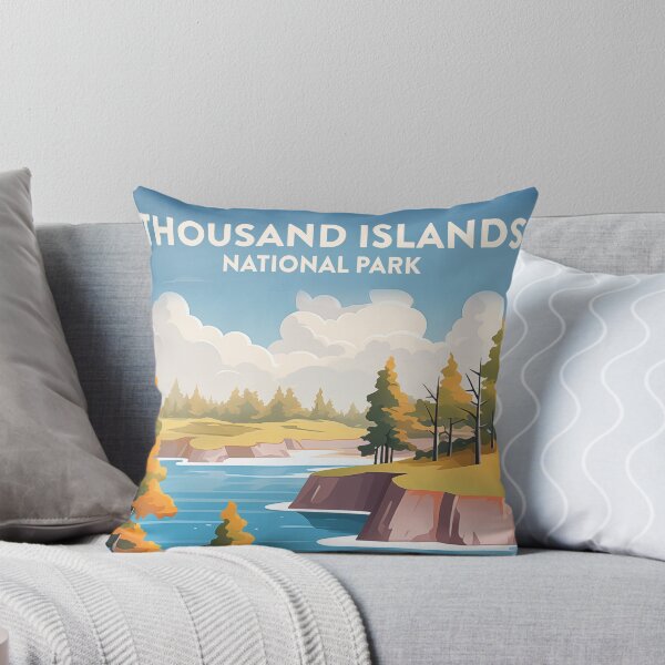 Item preview, Thousand Islands National Park Travel Art designed and sold by MarkedArtPrints.