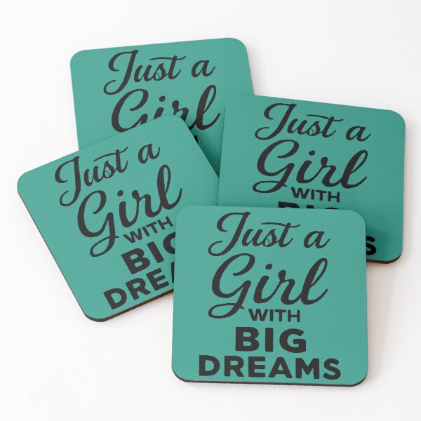 Item preview, Just a Girl with Big Dreams – Inspirational Typography | Motivational Quote Design designed and sold by KAM-KAM-STORE.