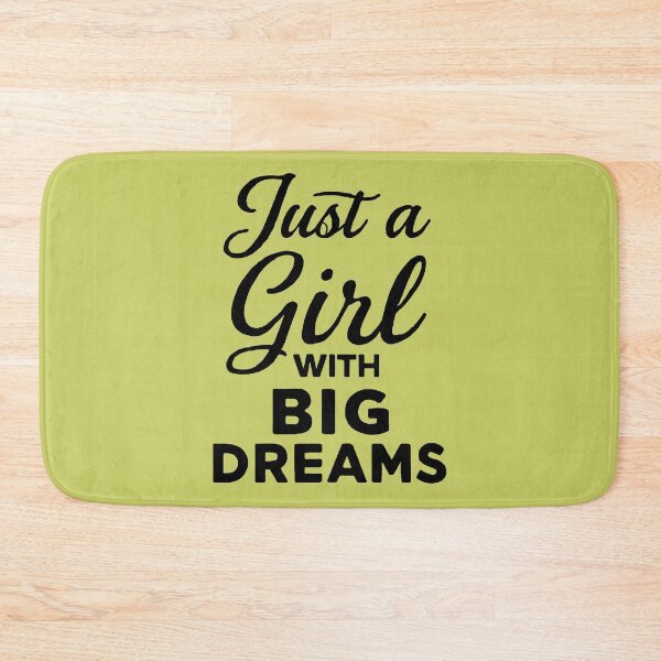 Item preview, Just a Girl with Big Dreams – Inspirational Typography | Motivational Quote Design designed and sold by KAM-KAM-STORE.