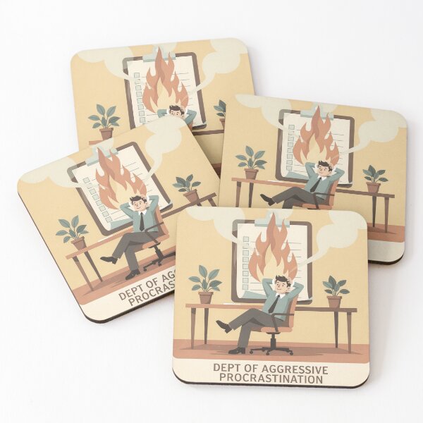Item preview, Department of Aggressive Procrastination designed and sold by PictorialWhimsy.