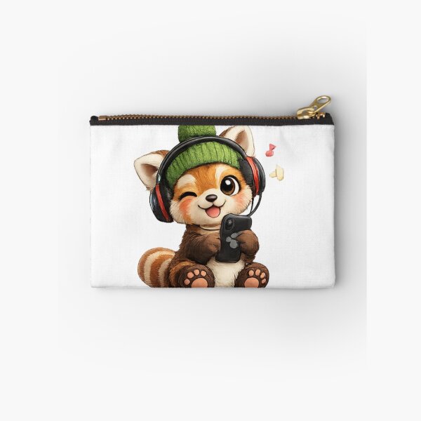 Item preview, Red panda with headphones designed and sold by Savnyy.