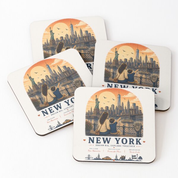 Item preview, New York Mother Son Duo Dream Big Explore Together designed and sold by BagFactoryUK.