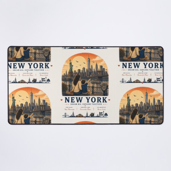 Item preview, New York Mother Son Duo Dream Big Explore Together designed and sold by BagFactoryUK.