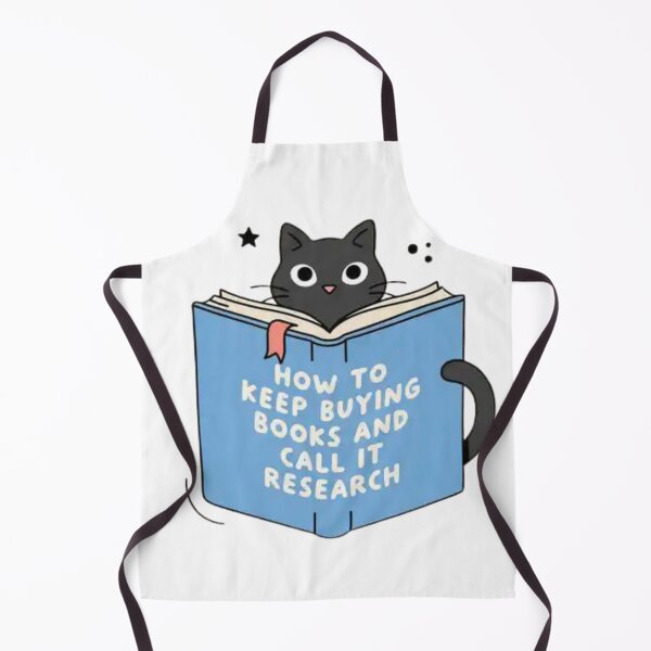 Item preview, Cute Black Cat Reading Books Funny Book Lover Gift for Readers and Bibliophiles designed and sold by Charonde.