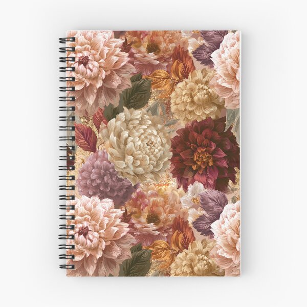 Item preview, Minimalistic Dahlias Flower  - Flower Bouquet Pattern  - Best Gifts For Men designed and sold by RoyalStarsPatts.