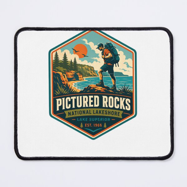 Item preview, Pictured Rocks National Lakeshore Lake Superior Est 1966 Michigan Hiking Travel Outdoor designed and sold by Simsimah26Parks.