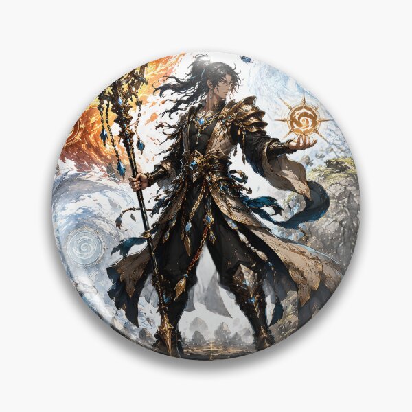Item preview, Elemental Guardian Fantasy Warrior Art designed and sold by ali prints.