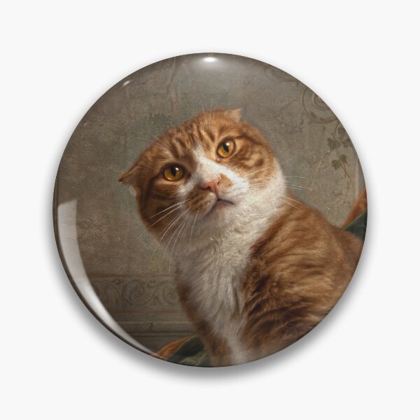 Item preview, Curious Orange Cat Portrait designed and sold by Anatolii_Kys.