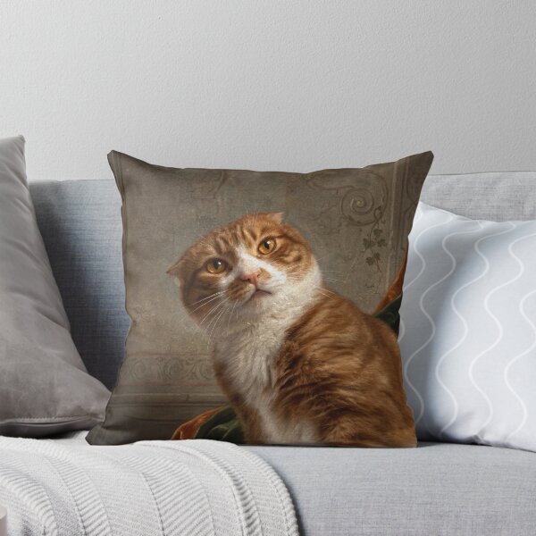 Aperçu de l'œuvre Portrait de chat orange curieux créée et vendue par Anatolii_Kys.