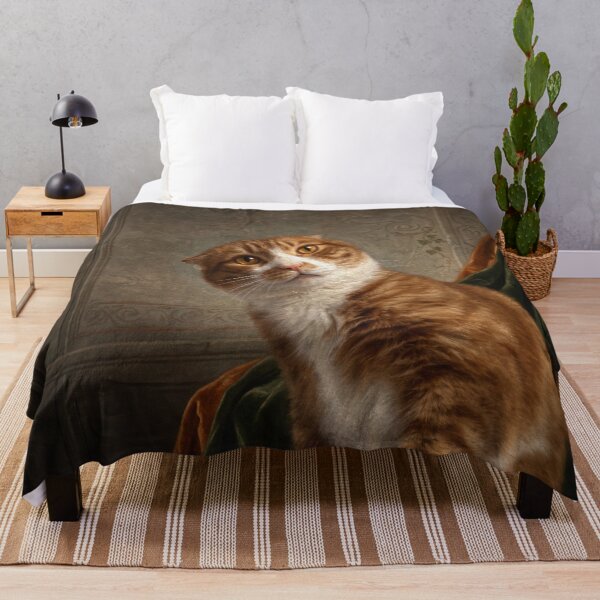 Item preview, Curious Orange Cat Portrait designed and sold by Anatolii_Kys.