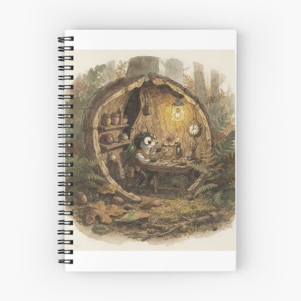 Item preview, Beetle Clockmaker in a Walnut Workshop designed and sold by PictorialWhimsy.